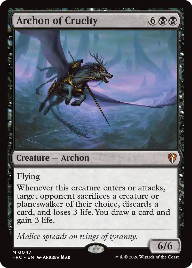 Archon of Cruelty [Reality Fracture Commander] | Total Play