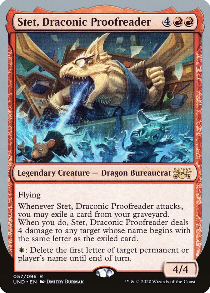Stet, Draconic Proofreader [Unsanctioned] | Total Play