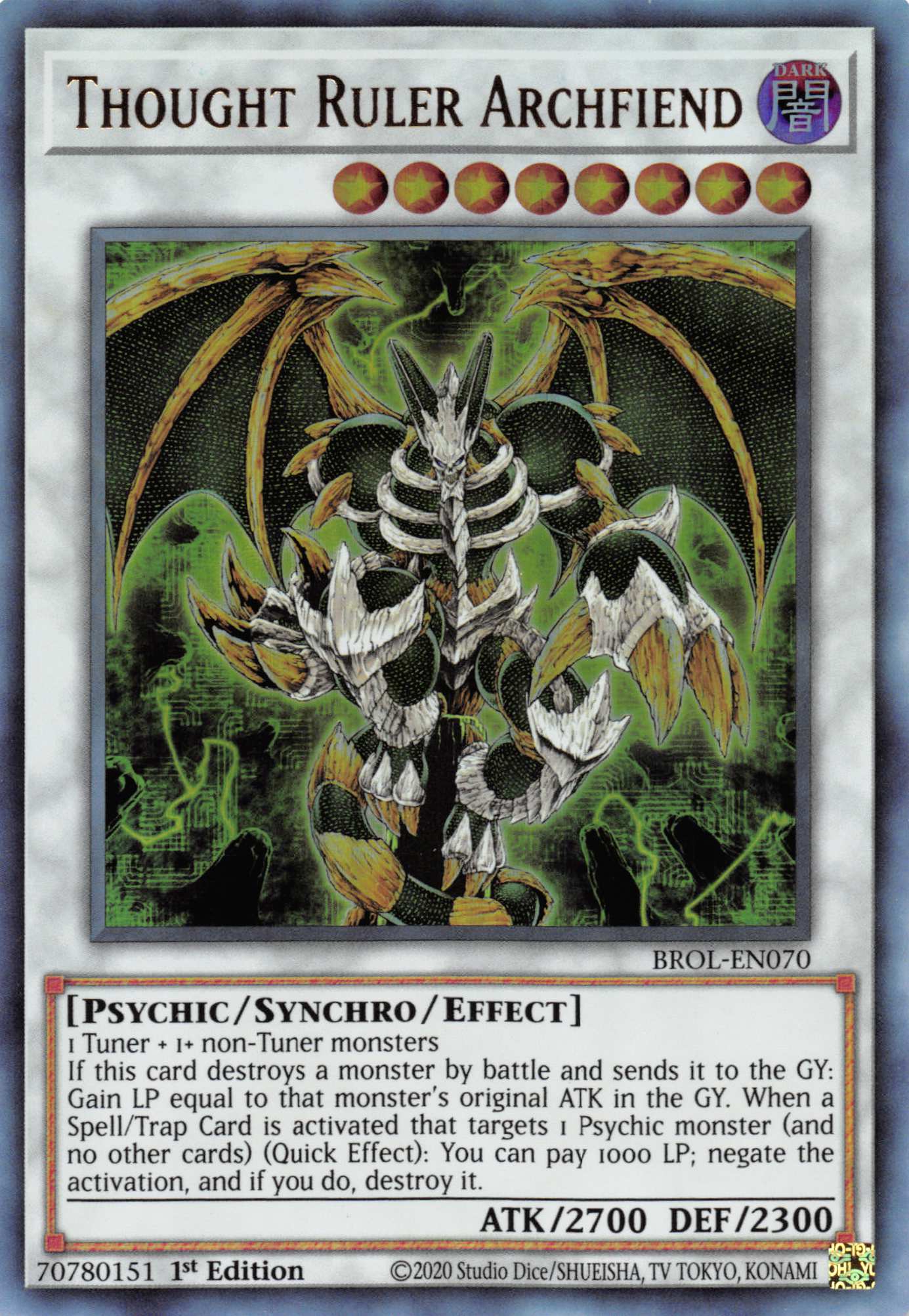 Thought Ruler Archfiend [BROL-EN070] Ultra Rare | Total Play