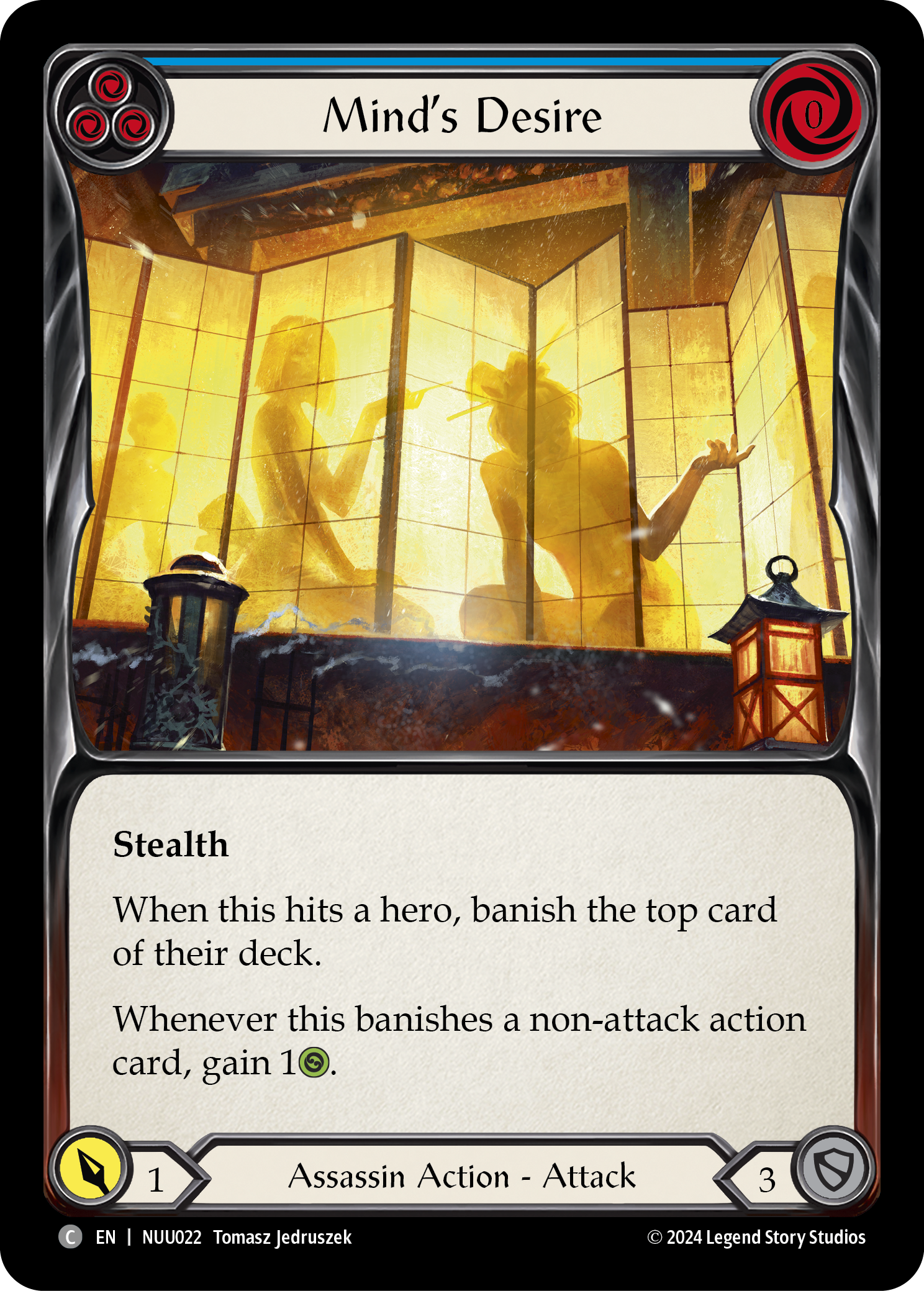 Mind's Desire (Blue) [NUU022] (Part the Mistveil Nuu Blitz Deck) | Total Play