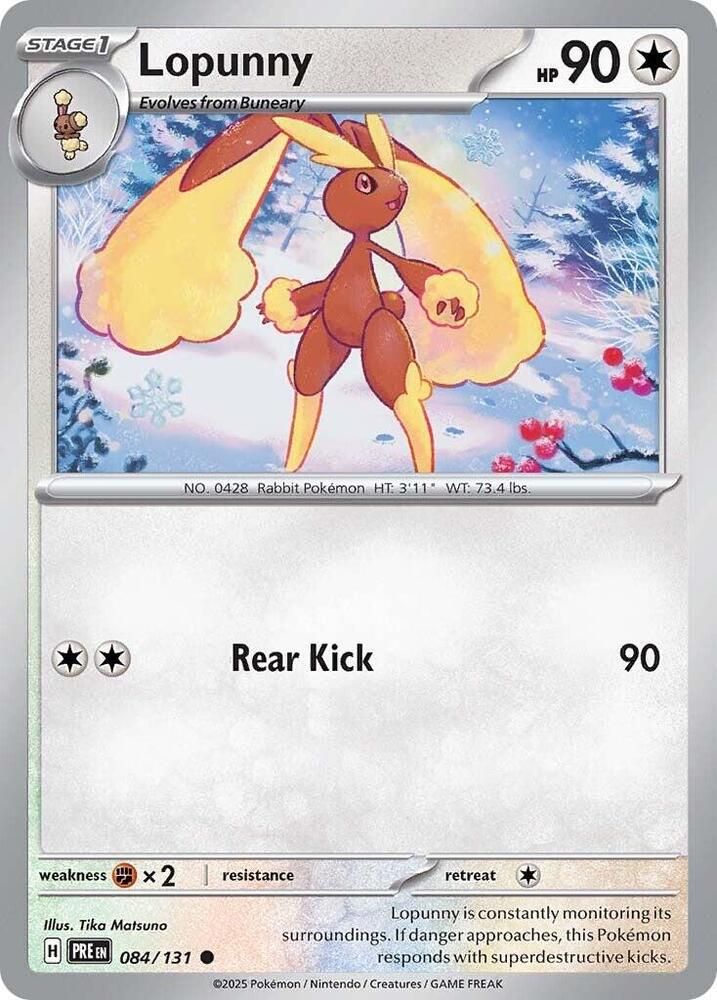 Lopunny (084/131) [Scarlet & Violet: Prismatic Evolutions] | Total Play