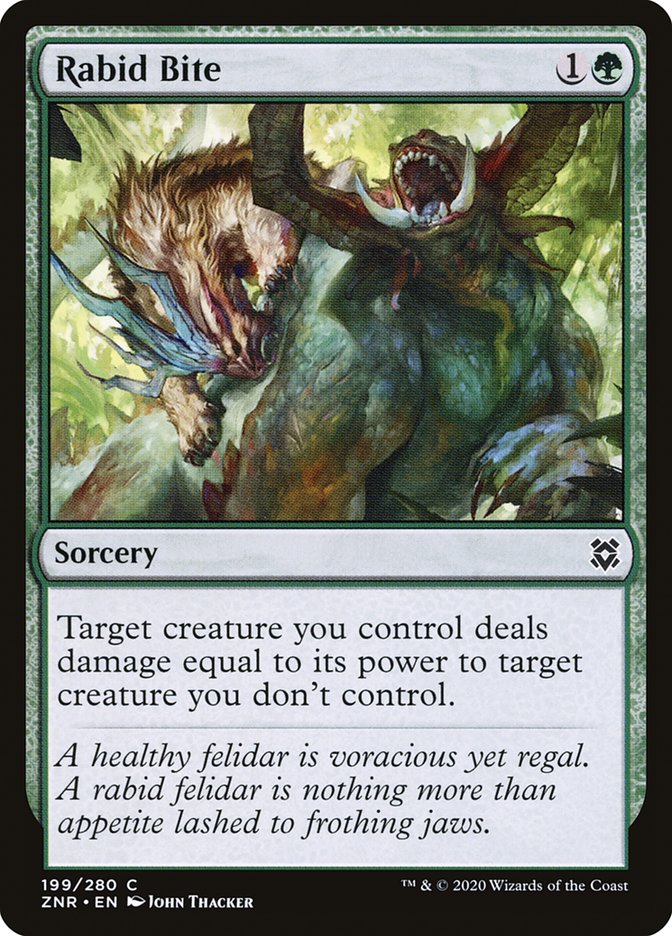 Rabid Bite [Zendikar Rising] | Total Play