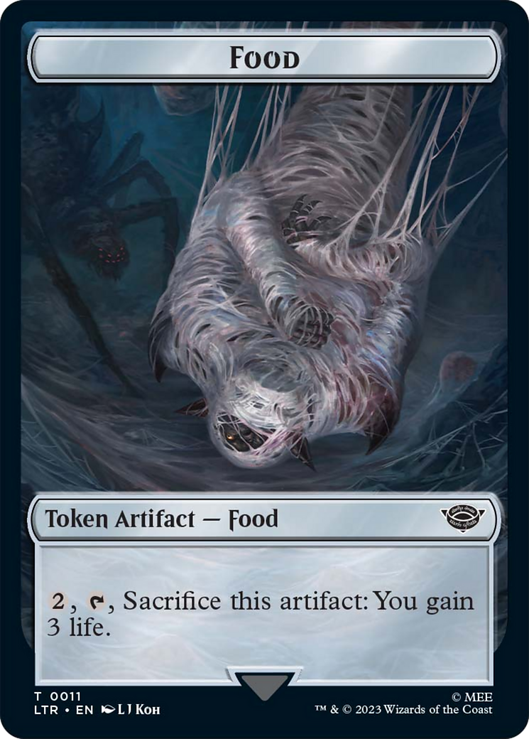 Food (11) // Tentacle Double-Sided Token [The Lord of the Rings: Tales of Middle-Earth Tokens] | Total Play