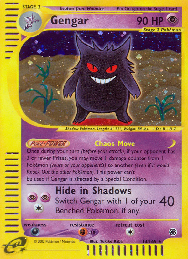 Gengar (13/165) [Expedition: Base Set] | Total Play