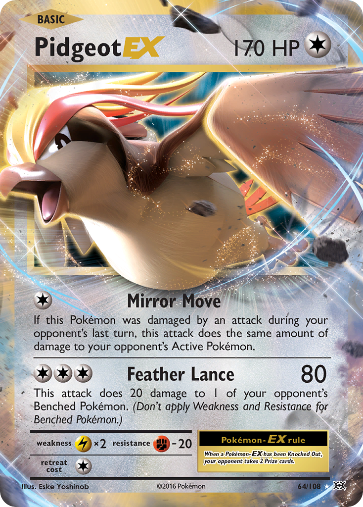 Pidgeot EX (64/108) [XY: Evolutions] | Total Play