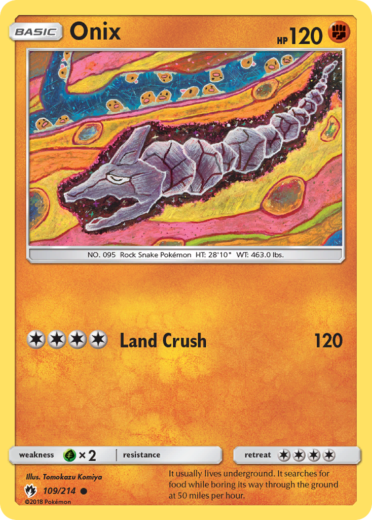 Onix (109/214) [Sun & Moon: Lost Thunder] | Total Play