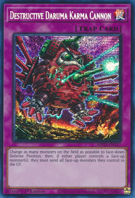 Destructive Daruma Karma Cannon [MP23-EN217] Prismatic Secret Rare | Total Play
