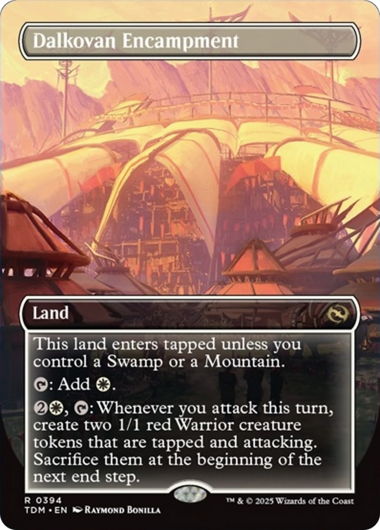 Dalkovan Encampment (Borderless) [Tarkir: Dragonstorm] | Total Play