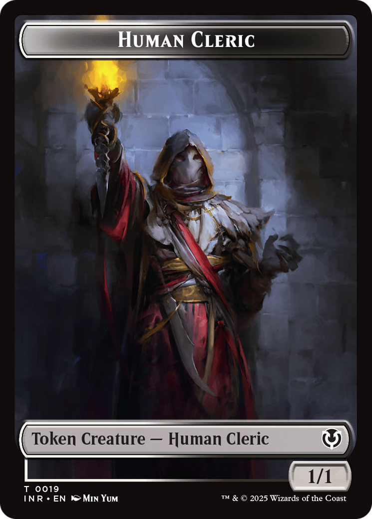 Demon // Human Cleric Double-Sided Token [Innistrad Remastered Tokens] | Total Play