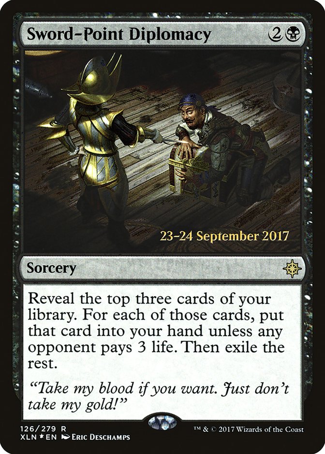 Sword-Point Diplomacy [Ixalan Prerelease Promos] | Total Play