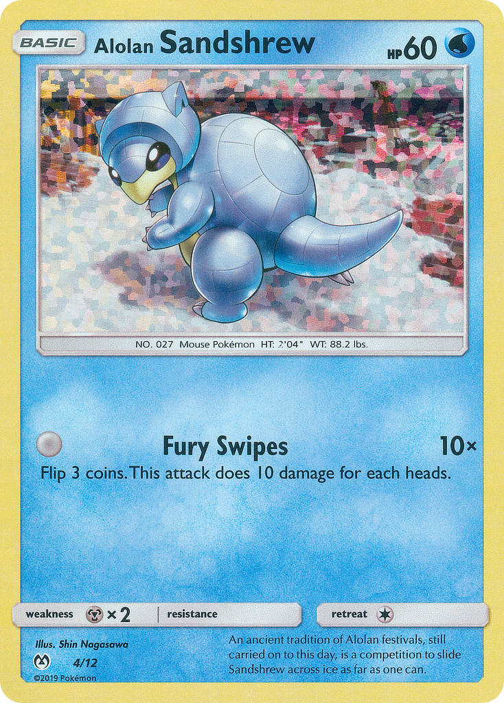 Alolan Sandshrew (4/12) [McDonald's Promos: 2019 Collection] | Total Play