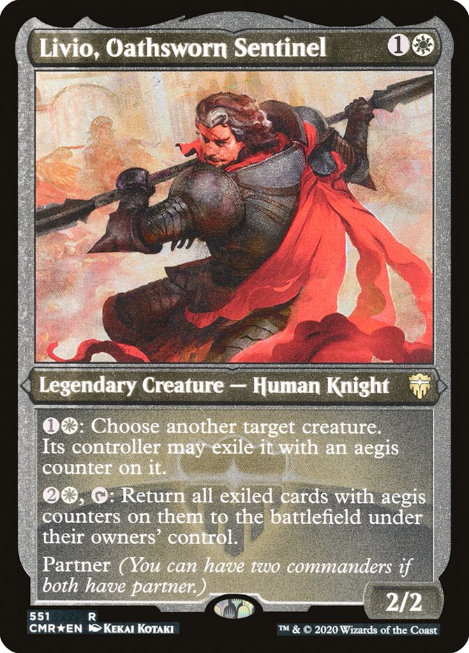 Livio, Oathsworn Sentinel (Etched) [Commander Legends] | Total Play