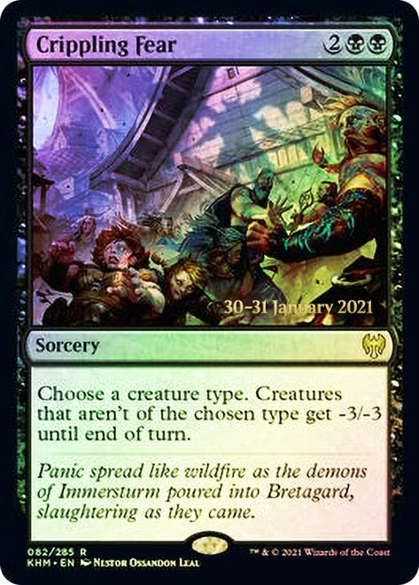 Crippling Fear [Kaldheim Prerelease Promos] | Total Play