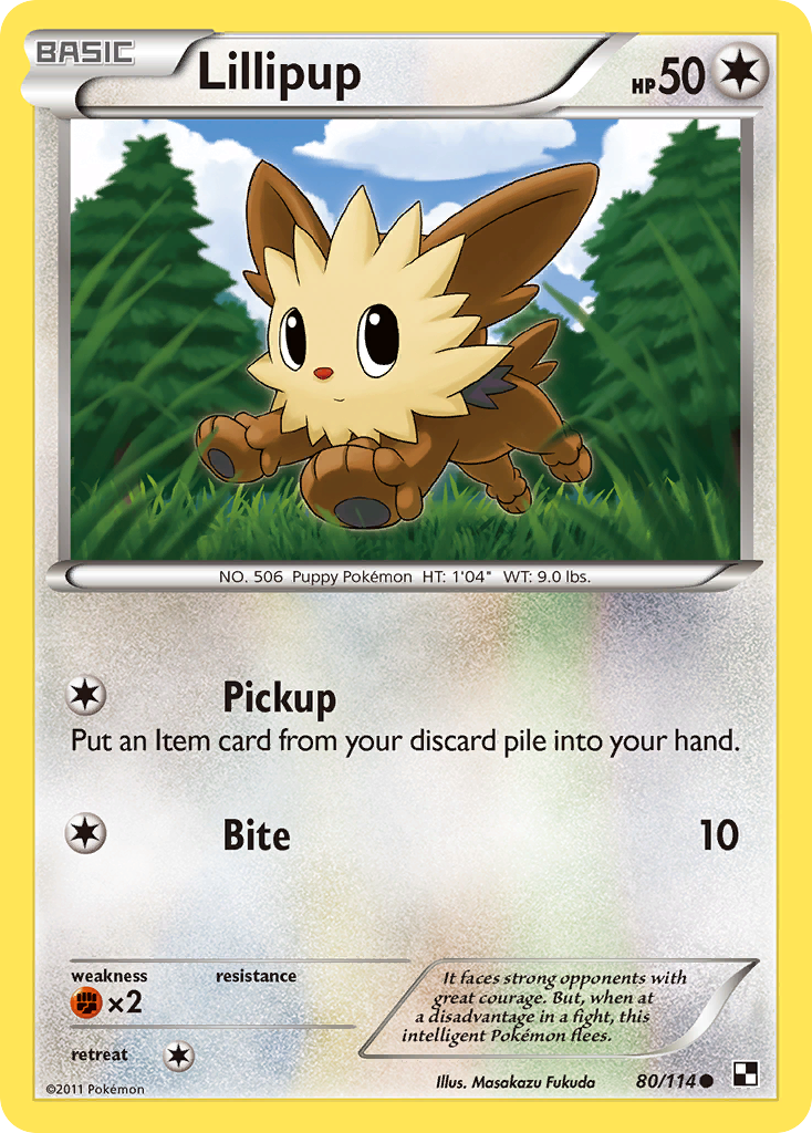 Lillipup (80/114) [Black & White: Base Set] | Total Play