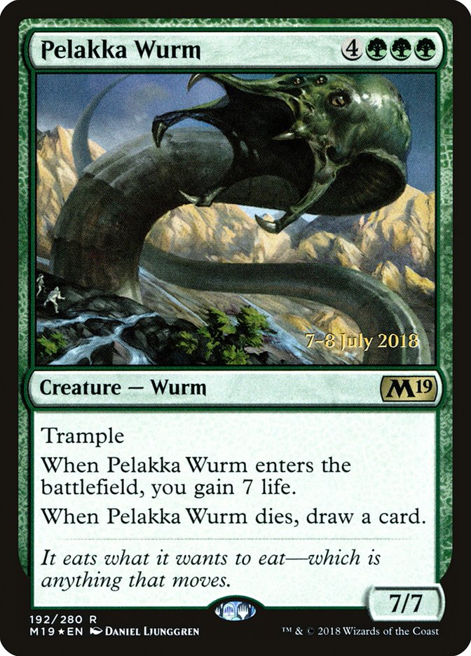 Pelakka Wurm [Core Set 2019 Prerelease Promos] | Total Play