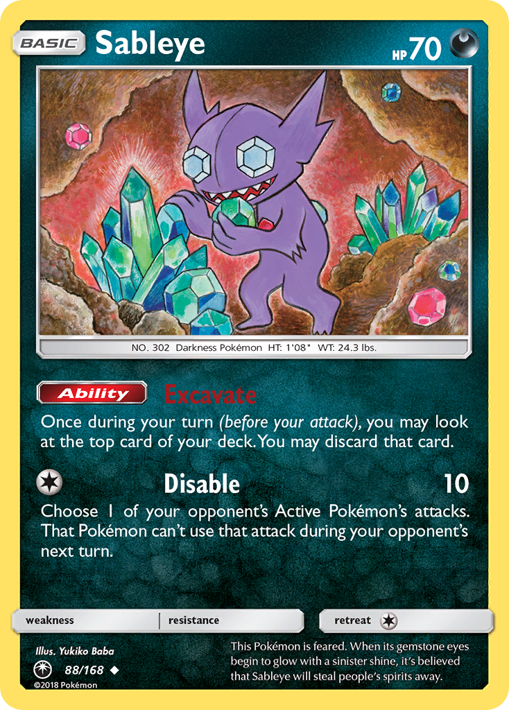 Sableye (88/168) [Sun & Moon: Celestial Storm] | Total Play