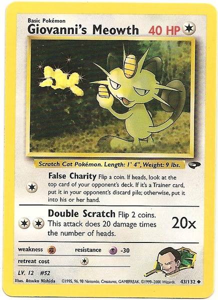 Giovanni's Meowth (43/132) [Gym Challenge Unlimited] | Total Play