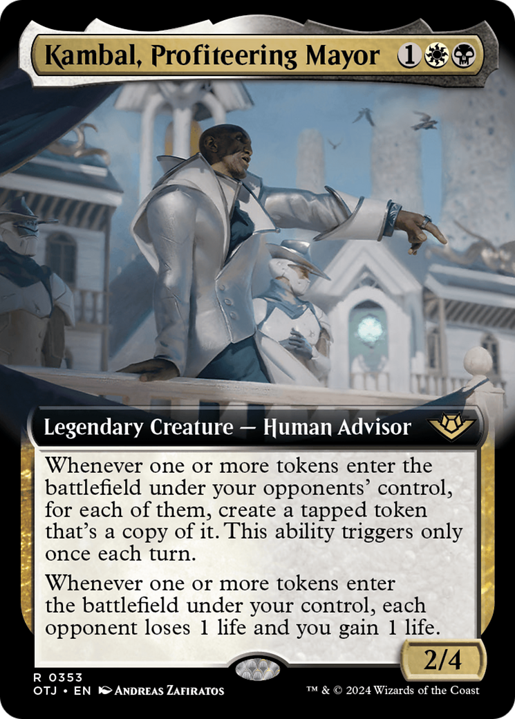 Kambal, Profiteering Mayor (Extended Art) [Outlaws of Thunder Junction] | Total Play