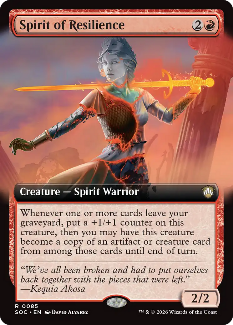 Spirit of Resilience (Extended Art) [Secrets of Strixhaven Commander] | Total Play