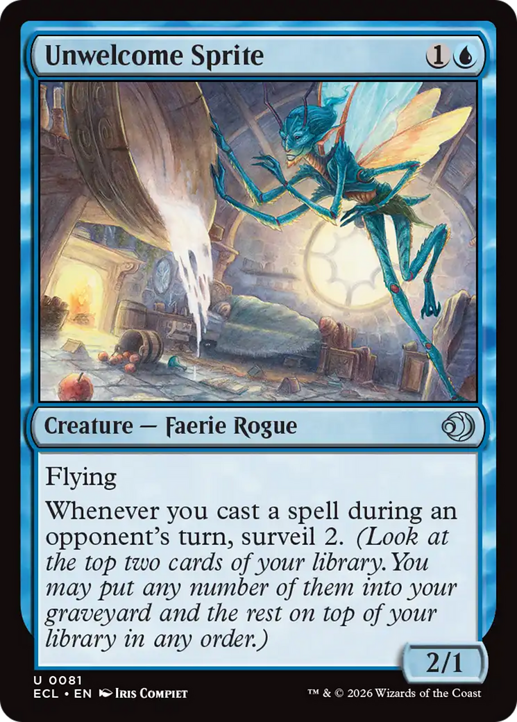 Unwelcome Sprite [Lorwyn Eclipsed] | Total Play