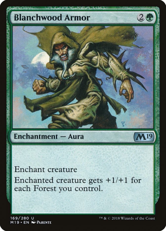 Blanchwood Armor [Core Set 2019] | Total Play