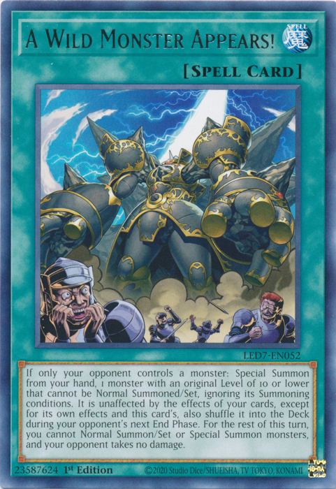 A Wild Monster Appears! [LED7-EN052] Rare | Total Play