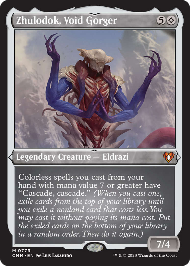 Zhulodok, Void Gorger (Display Commander) (Foil Etched) [Commander Masters] | Total Play