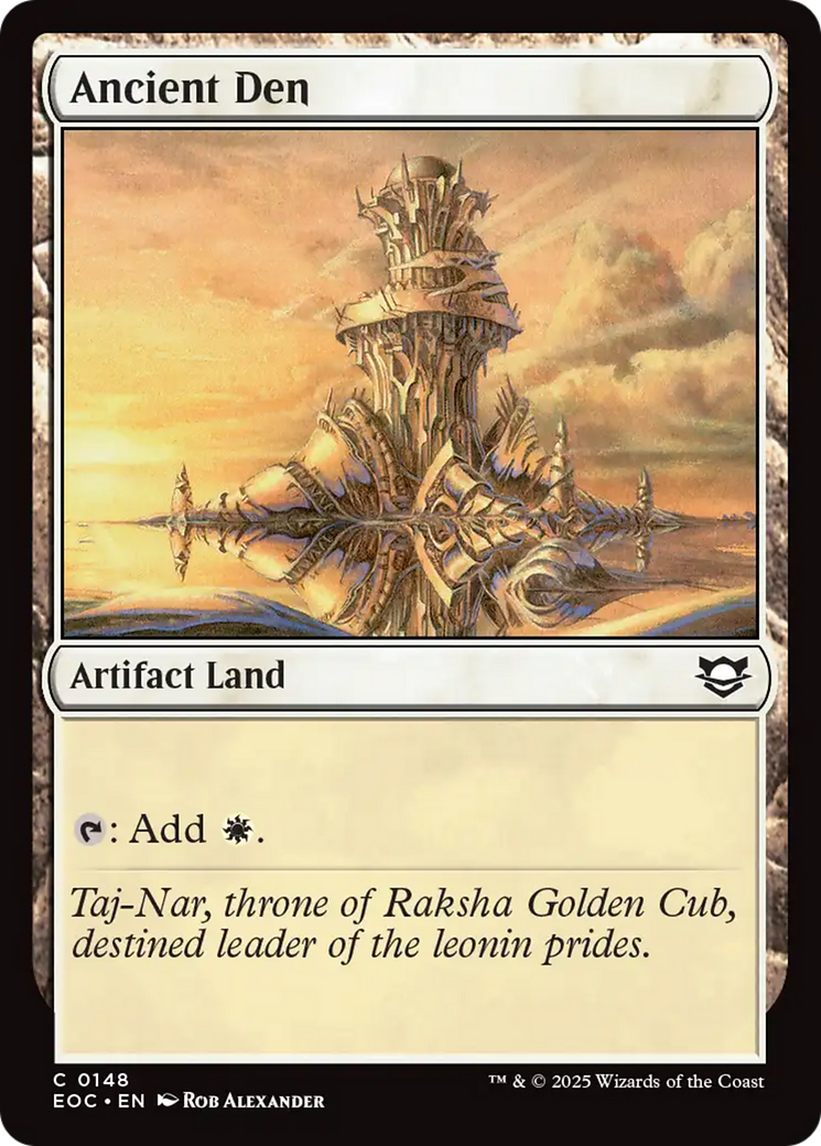 Ancient Den [Edge of Eternities Commander] | Total Play