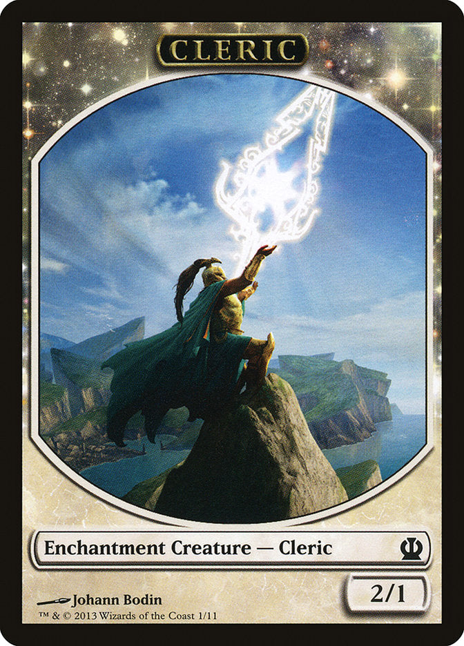 Cleric Token [Theros Tokens] | Total Play