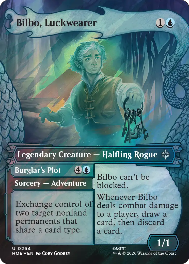 Bilbo, Luckwearer (Showcase) (Surge Foil) [The Hobbit] | Total Play