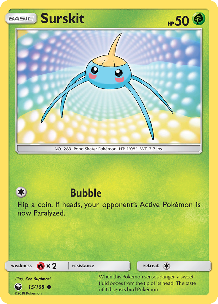 Surskit (15/168) [Sun & Moon: Celestial Storm] | Total Play