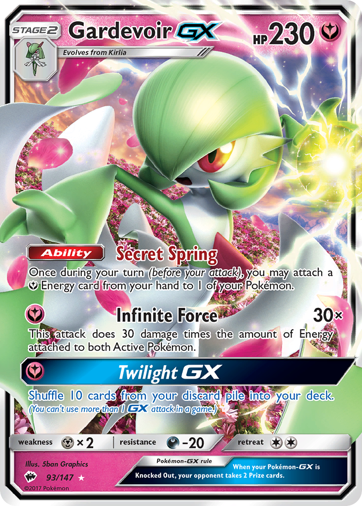 Gardevoir GX (93/147) [Sun & Moon: Burning Shadows] | Total Play