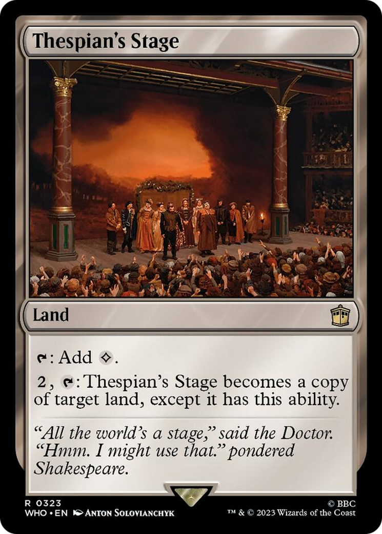 Thespian's Stage [Doctor Who] | Total Play