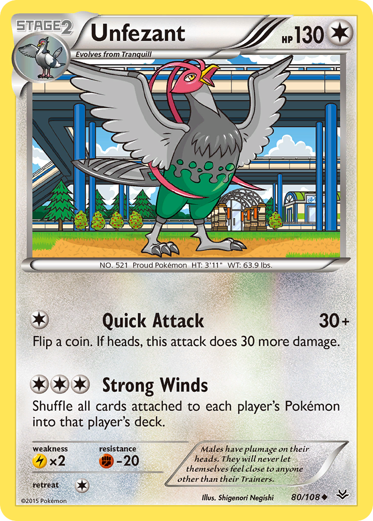 Unfezant (80/108) [XY: Roaring Skies] | Total Play