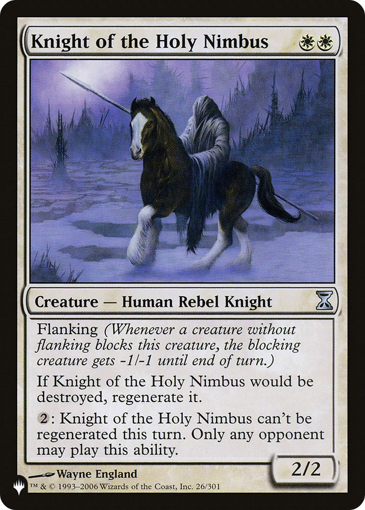 Knight of the Holy Nimbus [The List] | Total Play