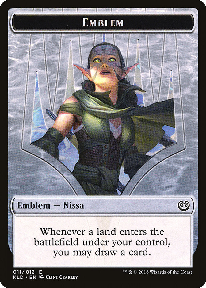 Nissa, Vital Force Emblem [Kaladesh Tokens] | Total Play
