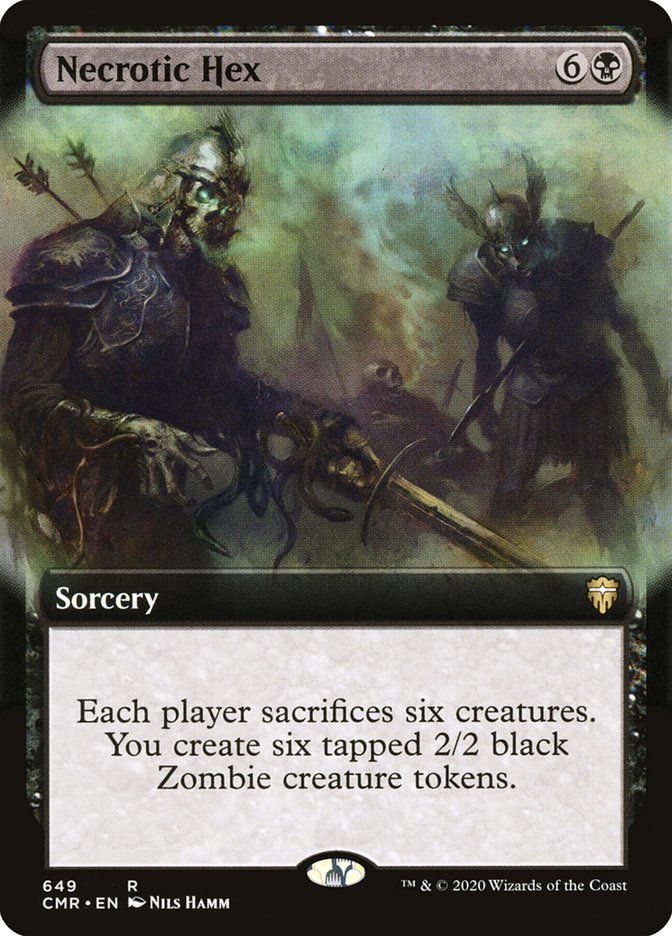 Necrotic Hex (Extended Art) [Commander Legends] | Total Play