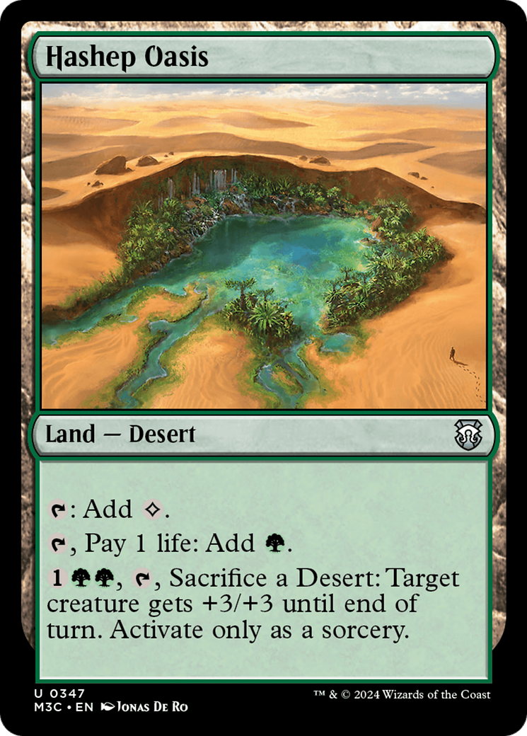 Hashep Oasis (Ripple Foil) [Modern Horizons 3 Commander] | Total Play