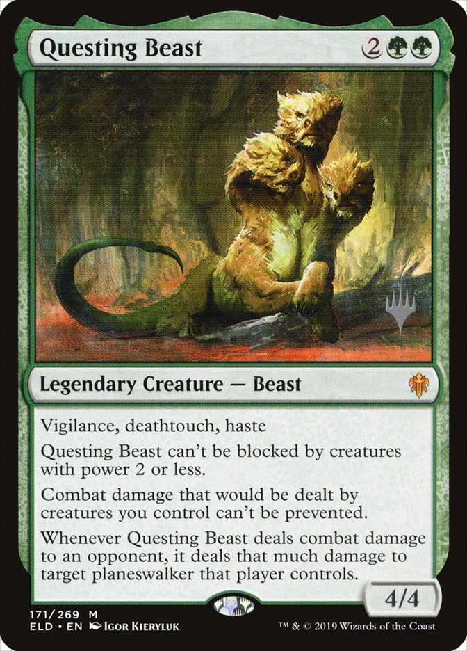 Questing Beast (Promo Pack) [Throne of Eldraine Promos] | Total Play