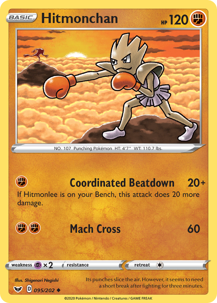 Hitmonchan (095/202) [Sword & Shield: Base Set] | Total Play