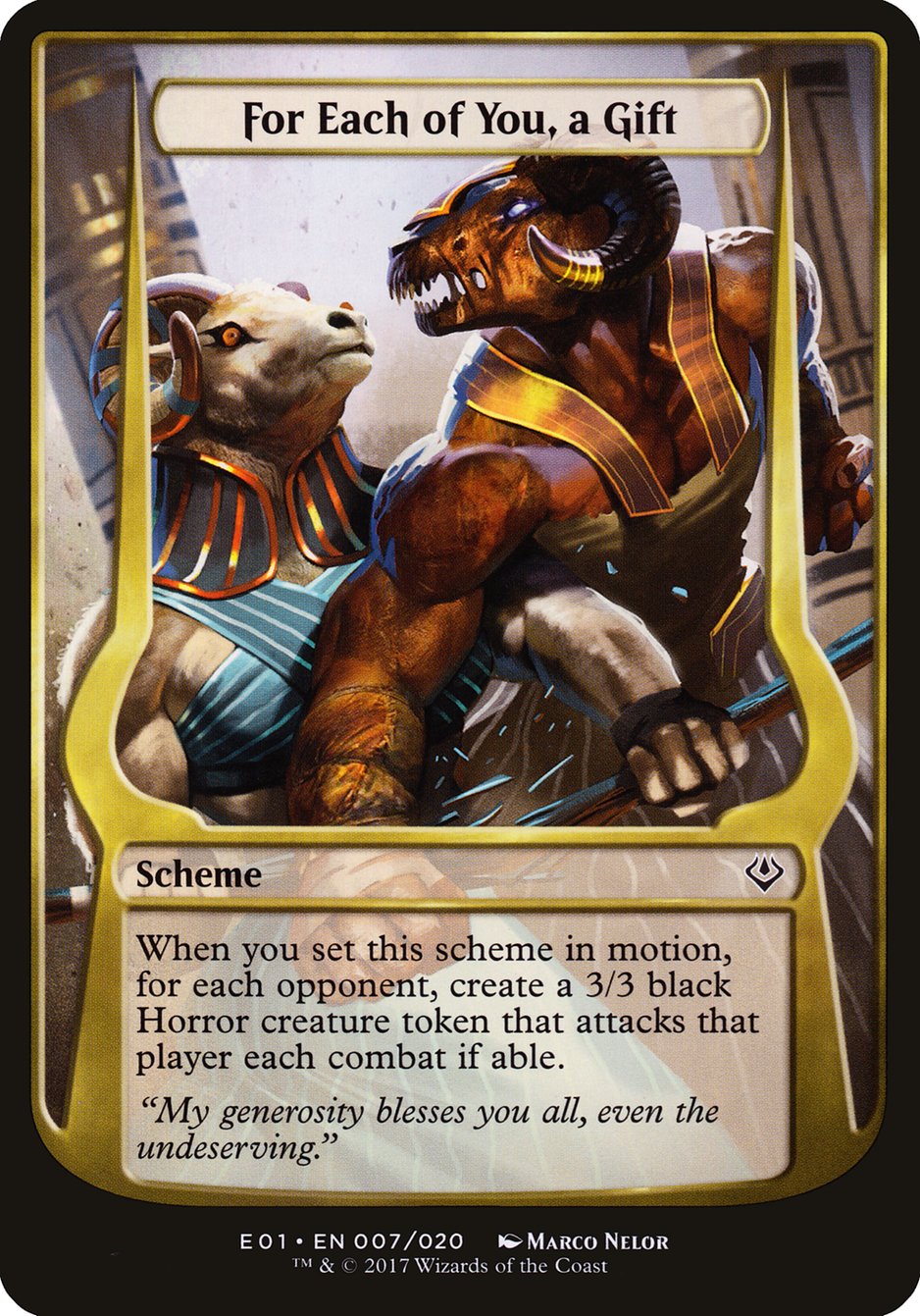 For Each of You, a Gift (Schemes) [Archenemy: Nicol Bolas Schemes] | Total Play