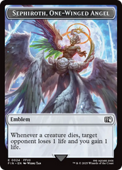 Emblem - Sephiroth, One-Winged Angel // Robot Warrior Double-Sided Token [FINAL FANTASY Tokens] | Total Play