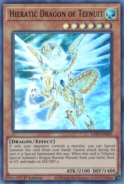 Hieratic Dragon of Tefnuit [GFTP-EN050] Ultra Rare | Total Play
