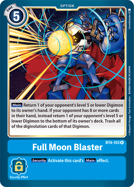 Full Moon Blaster [BT4-103] [Great Legend] | Total Play