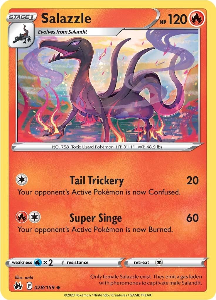 Salazzle (028/159) [Sword & Shield: Crown Zenith] | Total Play