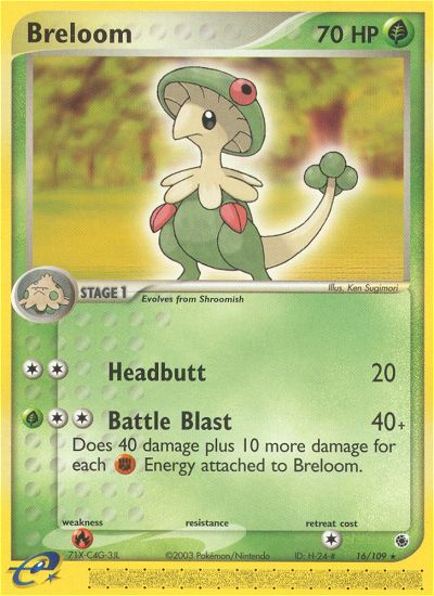 Breloom (16/109) [EX: Ruby & Sapphire] | Total Play