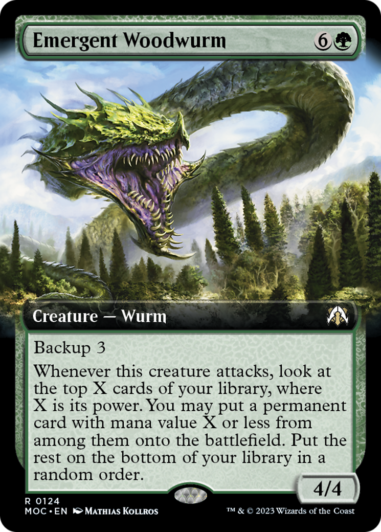 Emergent Woodwurm (Extended Art) [March of the Machine Commander] | Total Play