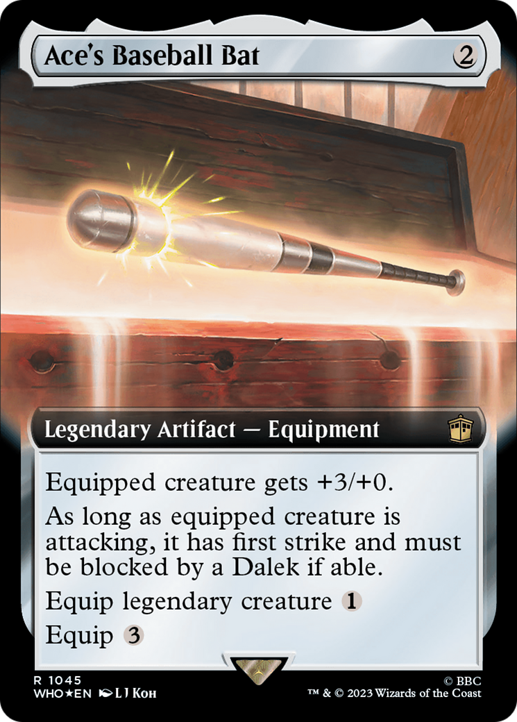 Ace's Baseball Bat (Extended Art) (Surge Foil) [Doctor Who] | Total Play