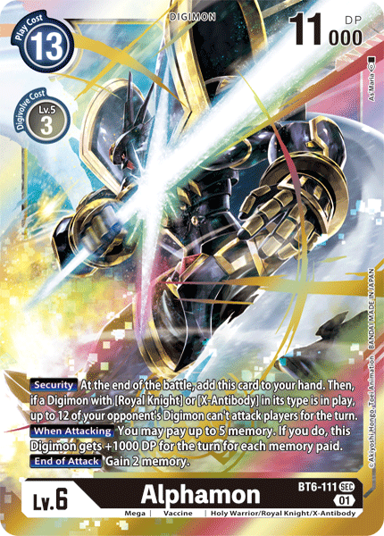Alphamon [BT6-111] [Double Diamond] | Total Play