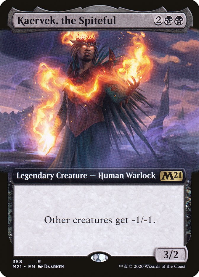 Kaervek, the Spiteful (Extended Art) [Core Set 2021] | Total Play